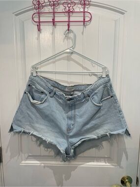 Abercrombie & Fitch Light Blue Denim Cutoff Shorts